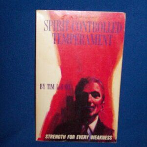 Vintage Paperback Book - Spirit Controlled Temperament - Tim LeHaye - 1974